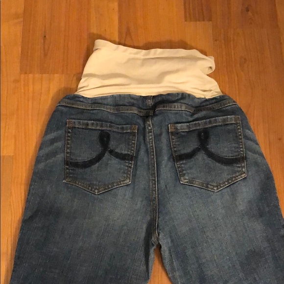 Indigo Blue Full Panel Maternity Jeans Petite Med - Picture 4 of 4